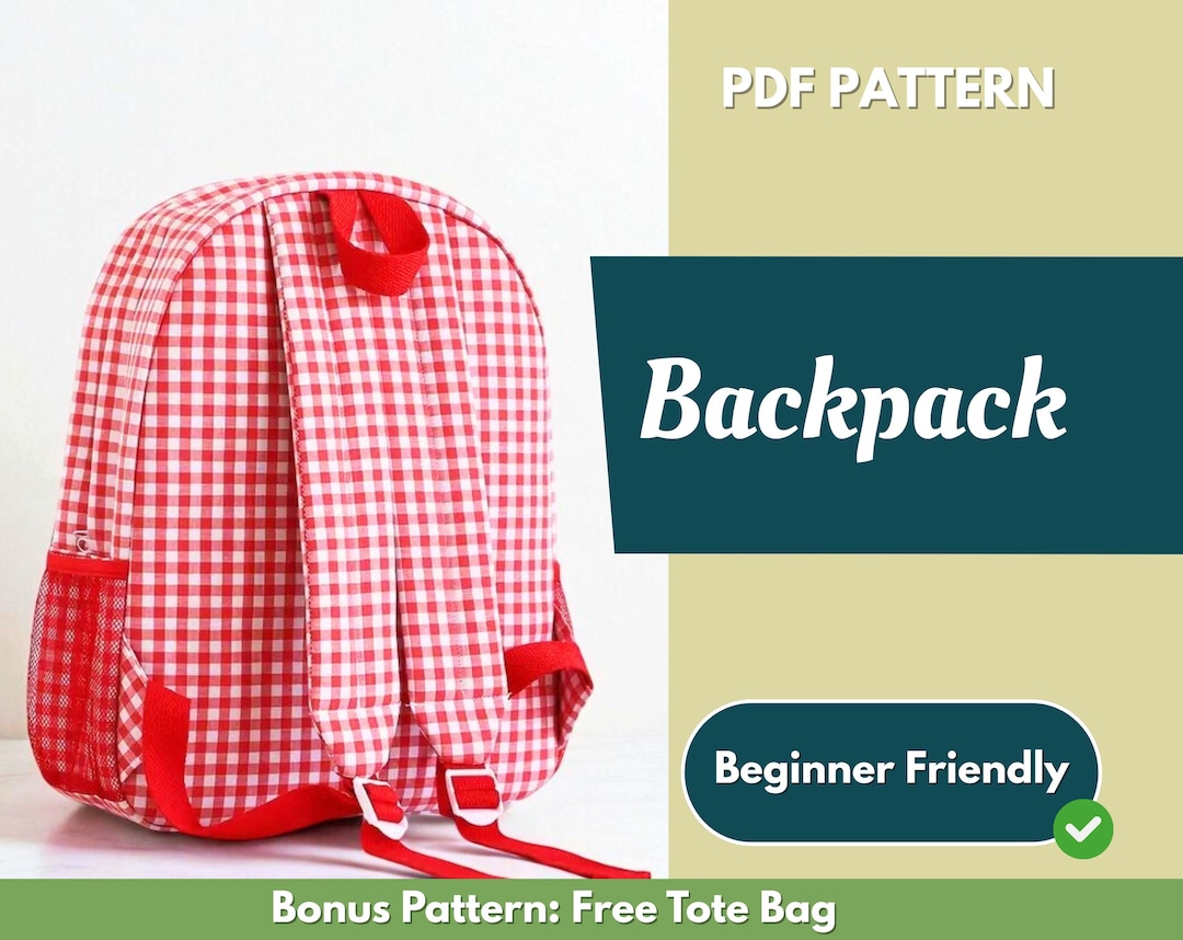 Backpack Sewing Pattern | Bag Pattern | Beginner Pattern | Easy ...