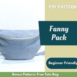 Fanny Pack Sewing Pattern | Sling Bag Pattern | Beginner Pattern | Bag Pattern | Sewing Pattern | PDF Sewing Pattern | Crossbody Bag Pattern