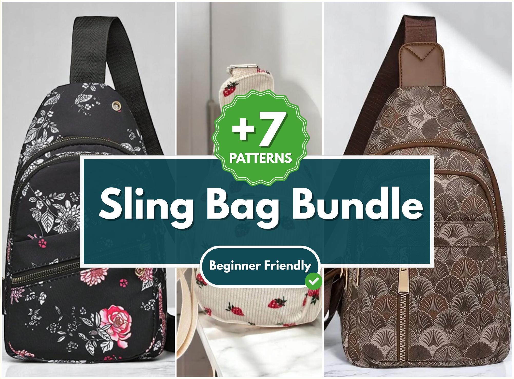 Sling Bag Pattern | Sewing Pattern | Beginner Pattern | Bag Pattern | Crossbody Bag Pattern | PDF Sewing Pattern | Easy Sewing Patterns