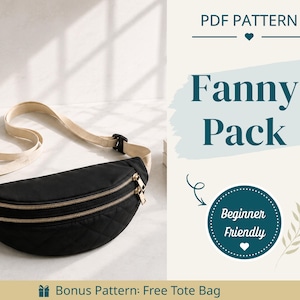 Fanny Pack Sewing Pattern | Sling Bag Pattern | Beginner Pattern | Bag Pattern | Sewing Pattern | PDF Sewing Pattern | Crossbody Bag Pattern