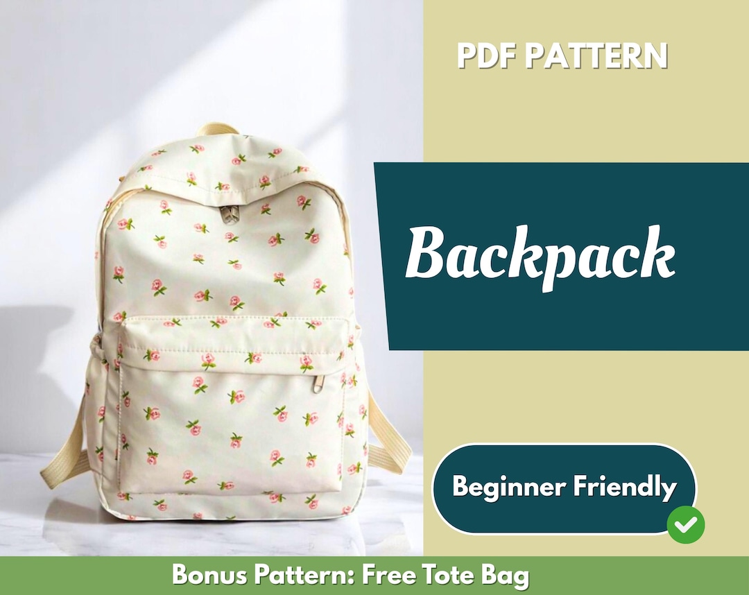 Backpack Sewing Pattern | Bag Pattern | Beginner Pattern | Easy ...
