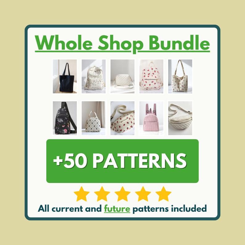 Backpack Sewing Pattern | Bag Pattern | Beginner Pattern | Mini Backpack Pattern | Sewing Pattern | PDF Sewing Pattern | Easy Bag Pattern image 7