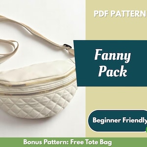 Fanny Pack Sewing Pattern | Sling Bag Pattern | Beginner Pattern | Bag Pattern | Sewing Pattern | PDF Sewing Pattern | Crossbody Bag Pattern