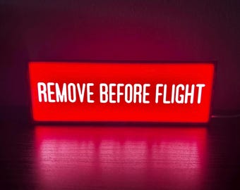 Remove Before Flight 3D Sign for Office Desk Shelf Dorm Pilot Gift Aviation Airport Flight Instructor