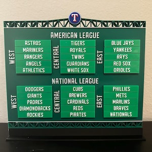 Mlb Standing Board - Etsy