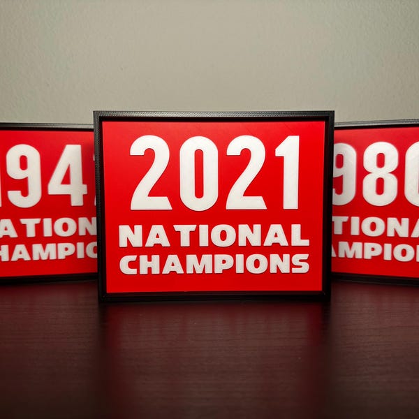 Georgia Bulldogs National Championship Banners: 1942, 1980, 2021, 2022