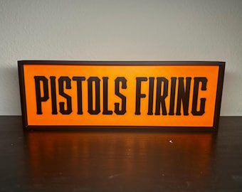 Oklahoma State Cowboys "Pistols Firing" 3D Sign Gift for Office Desk Shelf Dorm