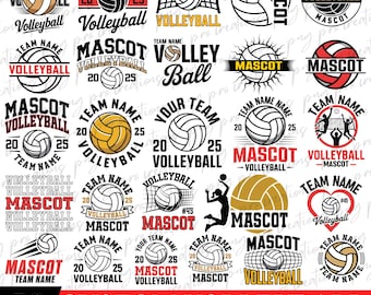Beachvolleyball-Svg-Bundle, Beachvolleyball-Bundle-Vorlage, Benutzerdefinierter Beachvolleyball SVG, Teamlogo, Beachvolleyball-Maskottchen svg, Teamname, Beachvolleyball-Team-Shirt