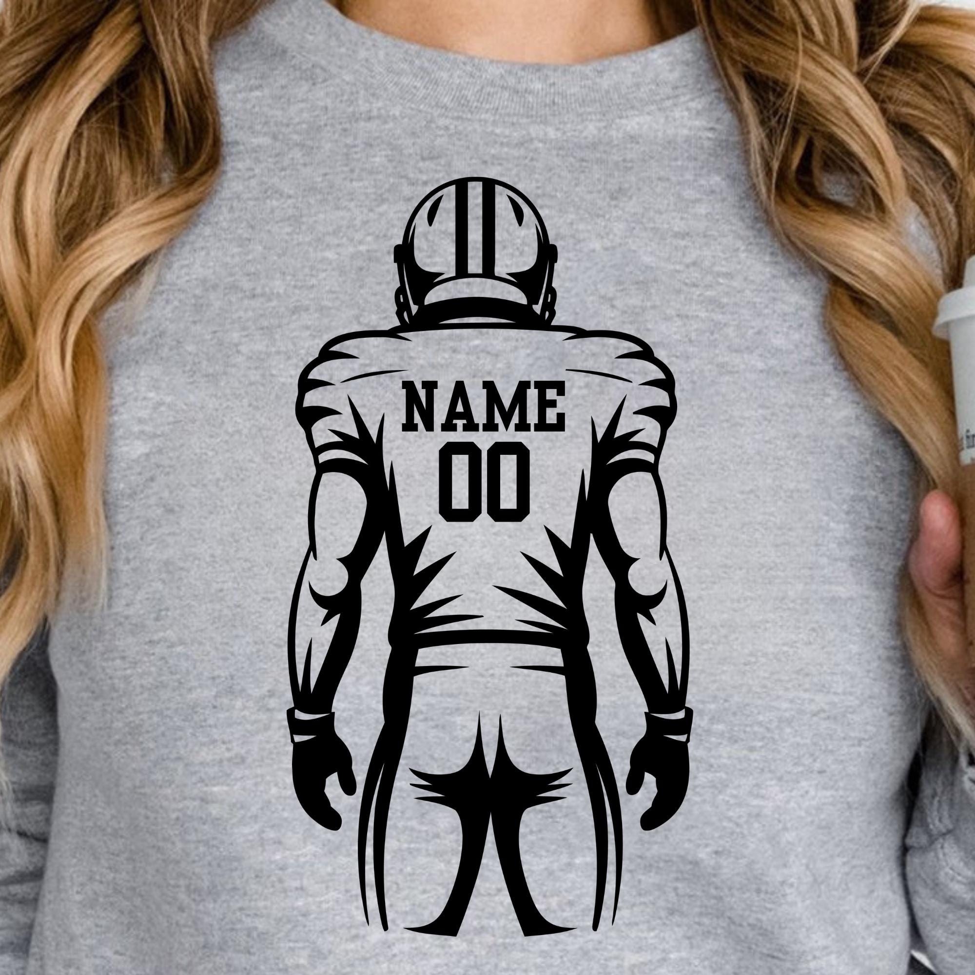 Customized Football Player Svg, Football Mascot Shirt Svg, Custom ...