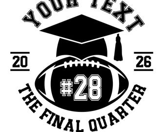 Senior Football Mom 2026 Svg Bundle, The Final Quarter, Football Mom Svg, Class of 2026 Svg, Senior Football Mom, Football Mom png