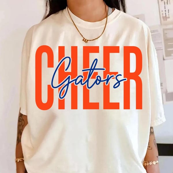 Comfort Colors® Custom Cheer Mascot Shirt, School Spirit Game Day Shirt, Cheer Team T-Shirt, Personalized Cheerleader T-Shirt