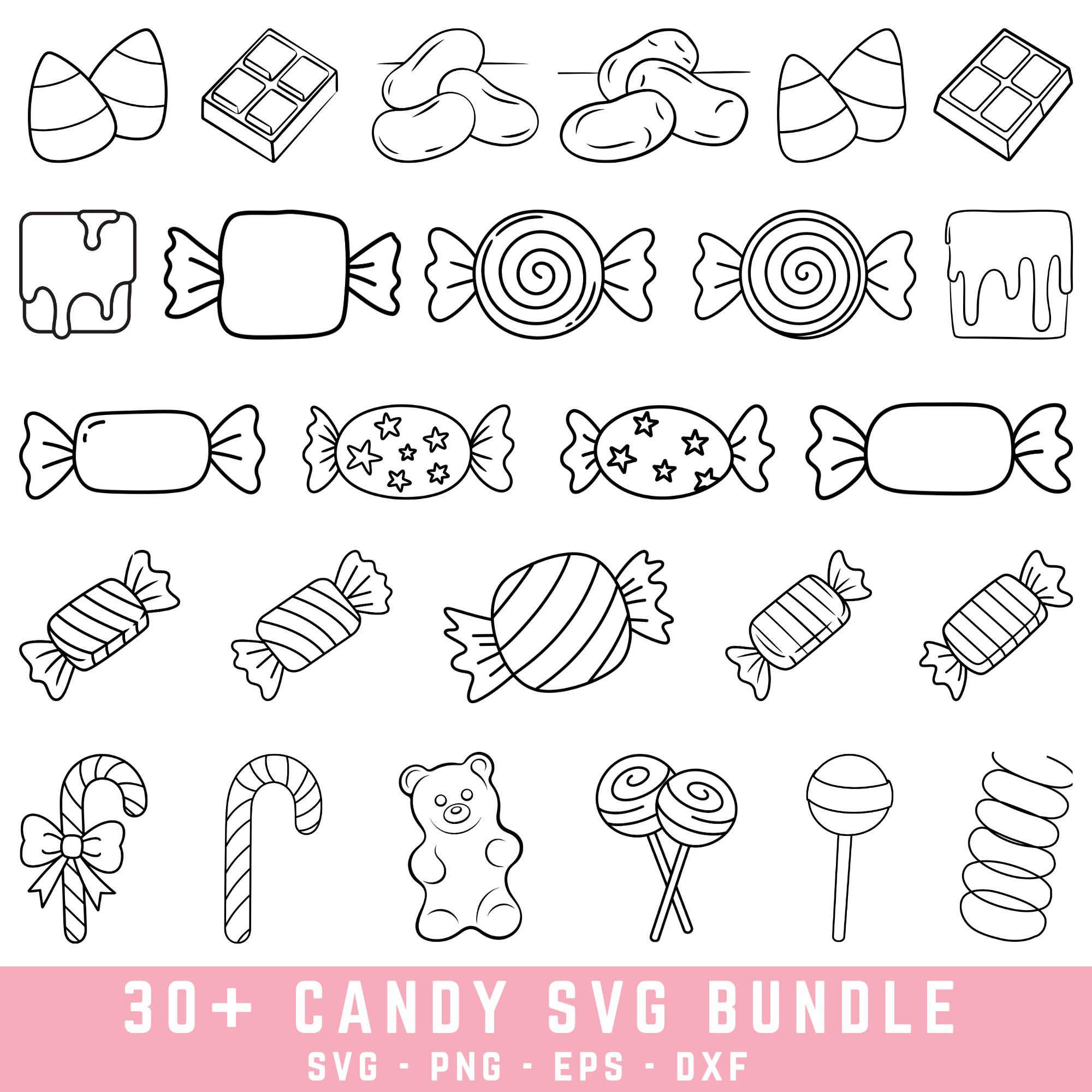 Candy SVG, Candy Cane Svg, Sweets Svg, Candy Clipart, Lollipop Svg ...