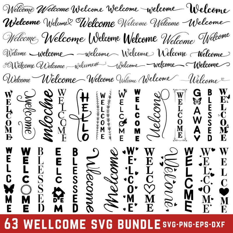 Welcome Svg - Etsy