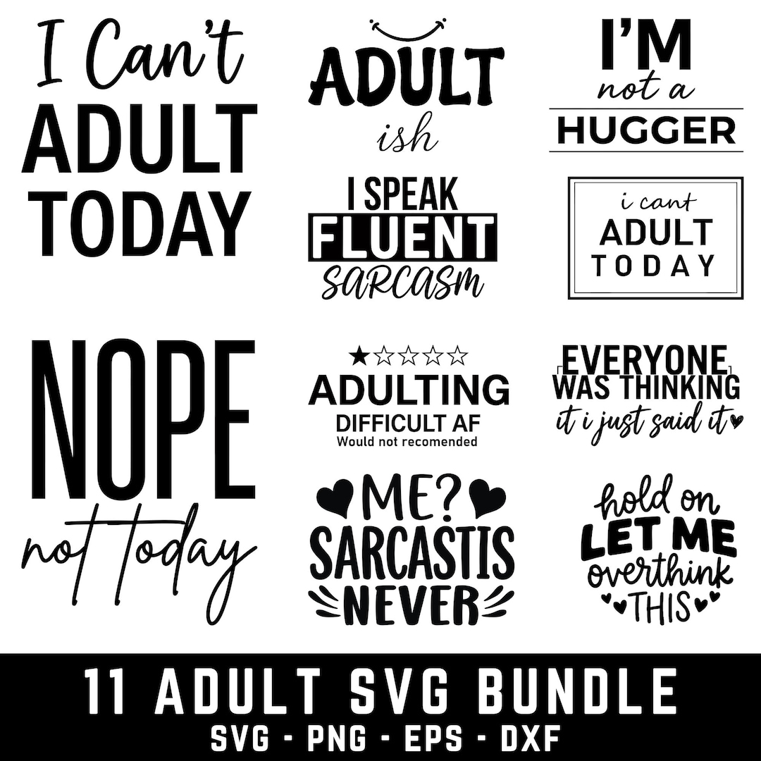How Rude Svg Adult Quotes SVG & PNG Bundle,rude Svg, Funny Adult Bundle, Rude Adults ...