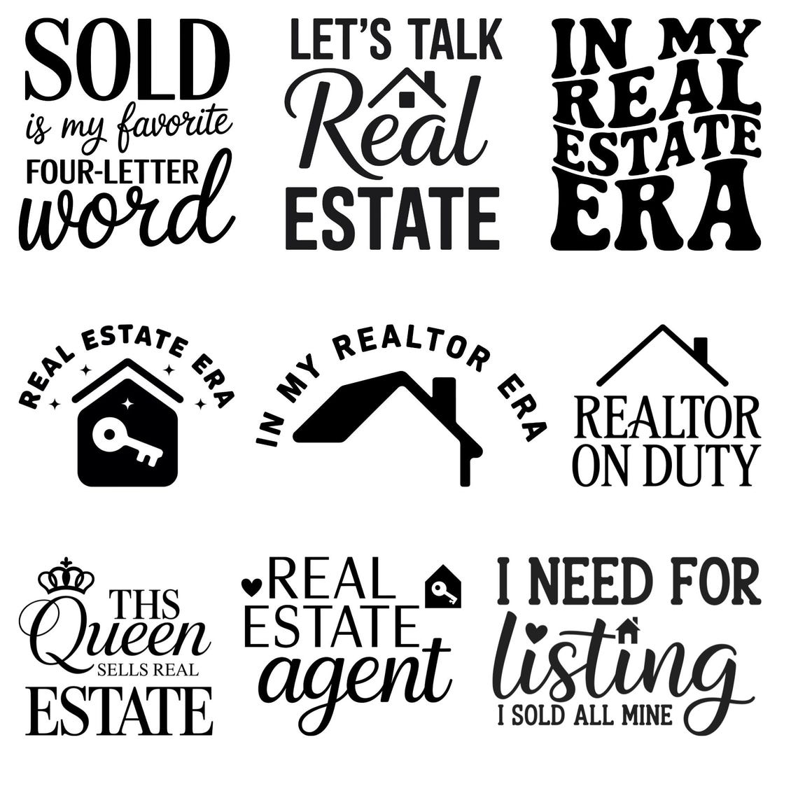 Real Estate SVG Bundle| Real Estate Svg, Bundle| Realtor Svg, Real ...