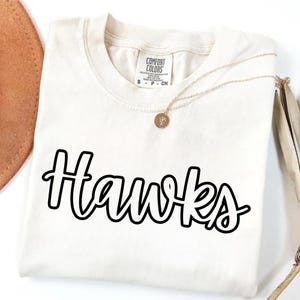 Hawks Png, Trendy Hawks Mascot Png, Retro Hawks, Game Day Png, Hawks Mascot Digital, Trendy Team Shirt Design