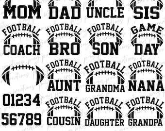 Football Svg Png Bundle, Football Team Template Bundle Svg, Football Mom Svg, Fooball player svg, Football Team Logo, Team Name Svg