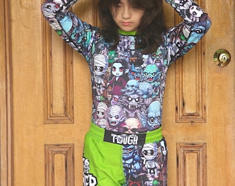 Mat Monster BJJ Grappling Rash Guard & Shorts Set