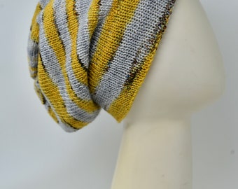 Unisex slouchy tam beanie multicolor sunshine tones skull cap ski cap