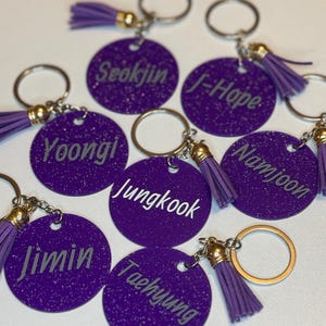 BTS inspired Keychain | members names | Kpop Keychain