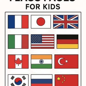 Coloriez le monde : 15 pages à colorier de drapeaux amusants pour les enfants – Découvrez des pays en jouant !