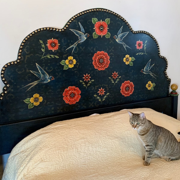 Headboard King Bed Etsy