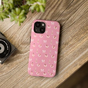 Pink Ballerina Tough Phone Case, Ballet Theme Phone Cover, Durable Phone Case, Protective Phone Case, Gift for Dancers, Ballet Lover Phone