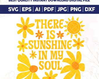 Boho Summer Png, Sunshine in My Soul, Floral Summer Vibes Png, Summer Coquette Sublimation, Girly Summer Png, Hippie Summer Shirt Design