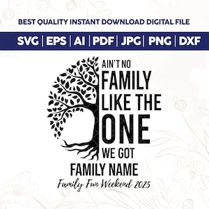 Ain&#39;t no Family like the one I got SVG & PNG, family reunion svg, family reunion png, family reunion tree, 2025 family reunion svg