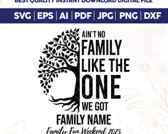 No hay familia como la que tengo SVG y PNG, reunión familiar svg, reunión familiar png, árbol de reunión familiar, reunión familiar 2025 svg