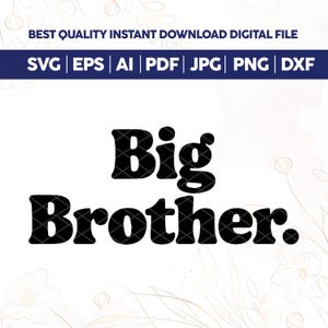 Big Brother SVG,Varsity Big Bro Svg,Big Bro Svg,Promoted To Big Brother Svg,Big Bro Shirt Svg,Sibling Svg,Big Brother Shirt Svg,New Baby Svg