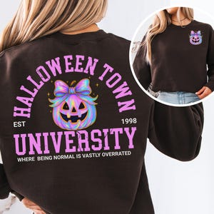 Halloweentown Comfort Colors Sweatshirt: Retro Halloween Crewneck