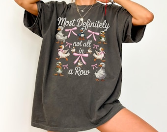 Ducks Not in a Row Comfort Colors T-Shirt: Funny Mental Health Tee