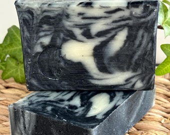 Charcoal Soap Tea Tree Eucalyptus Face Body Bar
