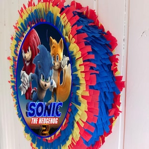 Birthday Party Pinata Sonic Hedgehog  pull string