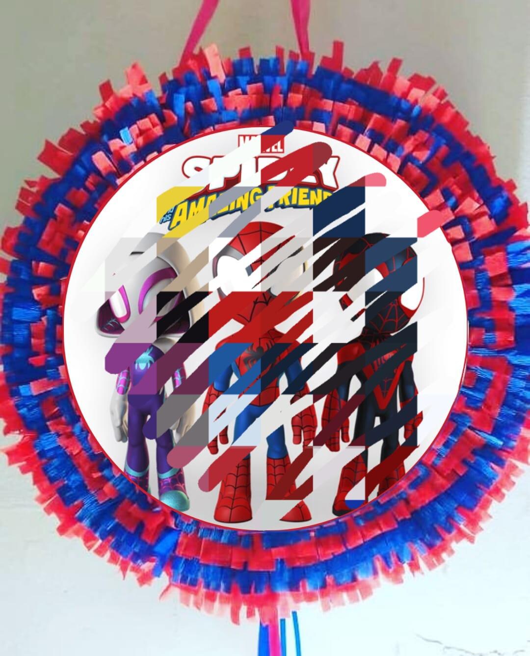 Birthday Party Pinata Spidey Pull String - Etsy