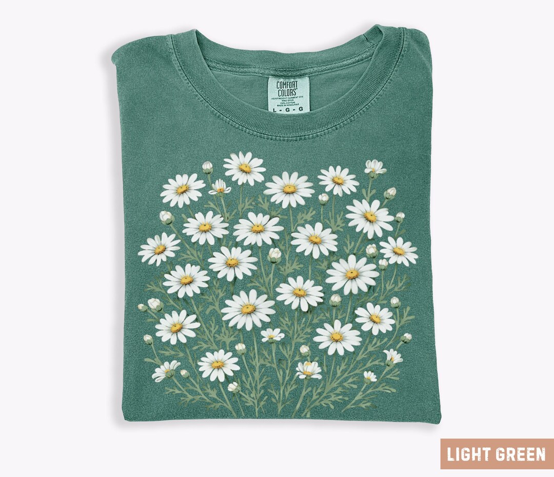 Comfort Colors Daisy Wildflower Shirt, Cottagecore Floral Tee, Vintage ...