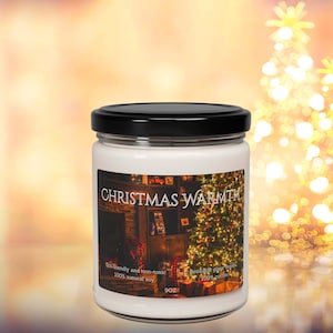 Scented Soy Candle Cristmas warmth, Christmas tree candles, Christmas Candles for gift, Scented Candles Home Decor,Christmas Scented Candles