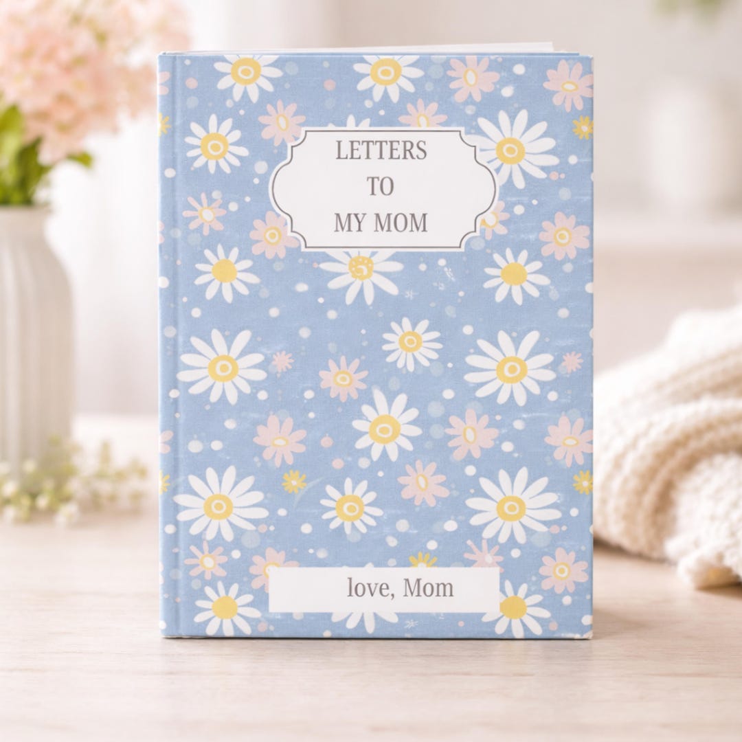 Letters to My Mom Journal, Personalized Floral Memory Book,custom Name ...