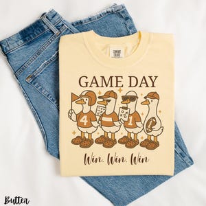 Comfort colors funny shirt for football, Game Day Ducks T-Shirt, funny football shirt women, funny football shirt, game day shirt custom