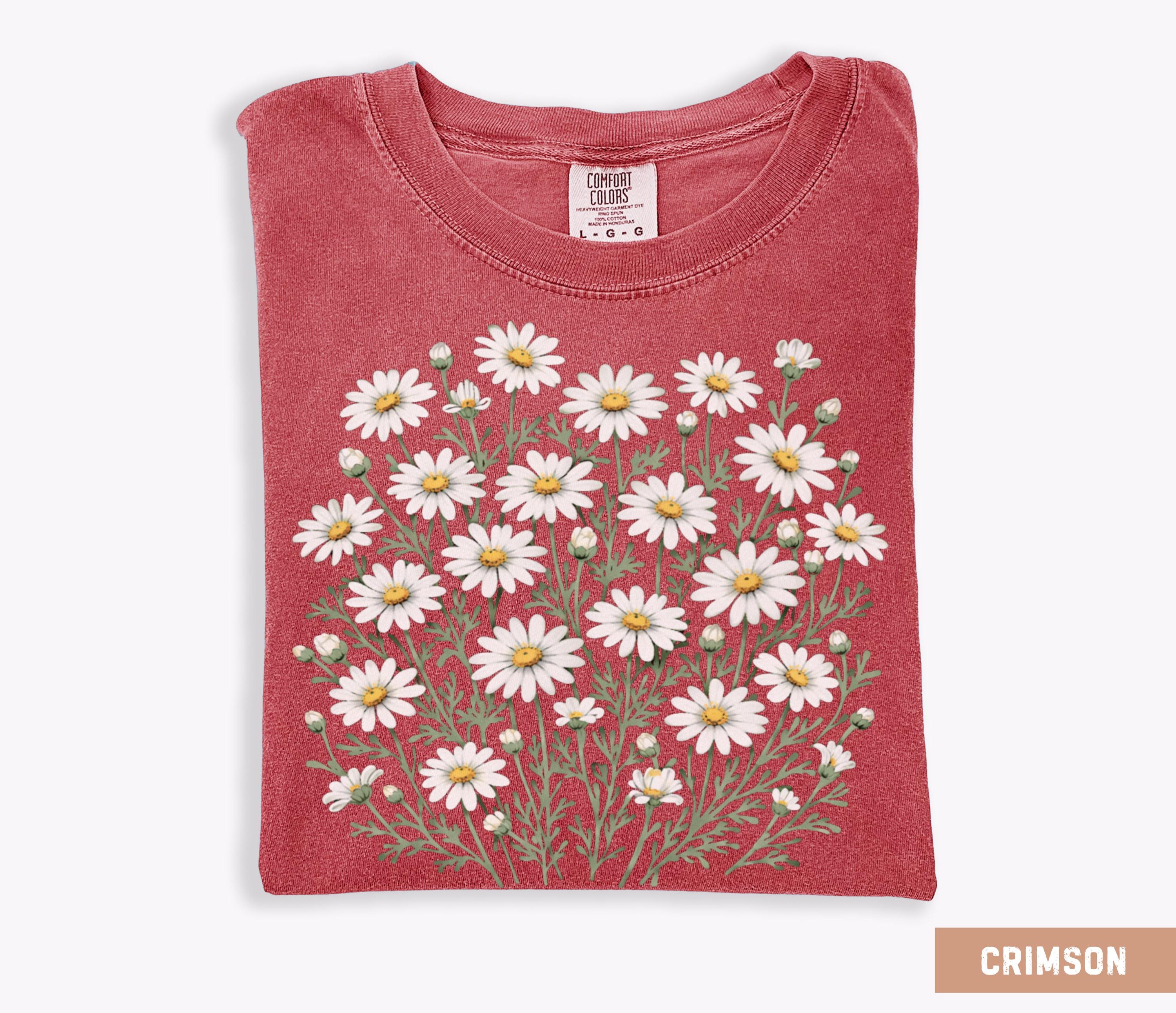 Comfort Colors Daisy Wildflower Shirt, Cottagecore Floral Tee, Vintage ...