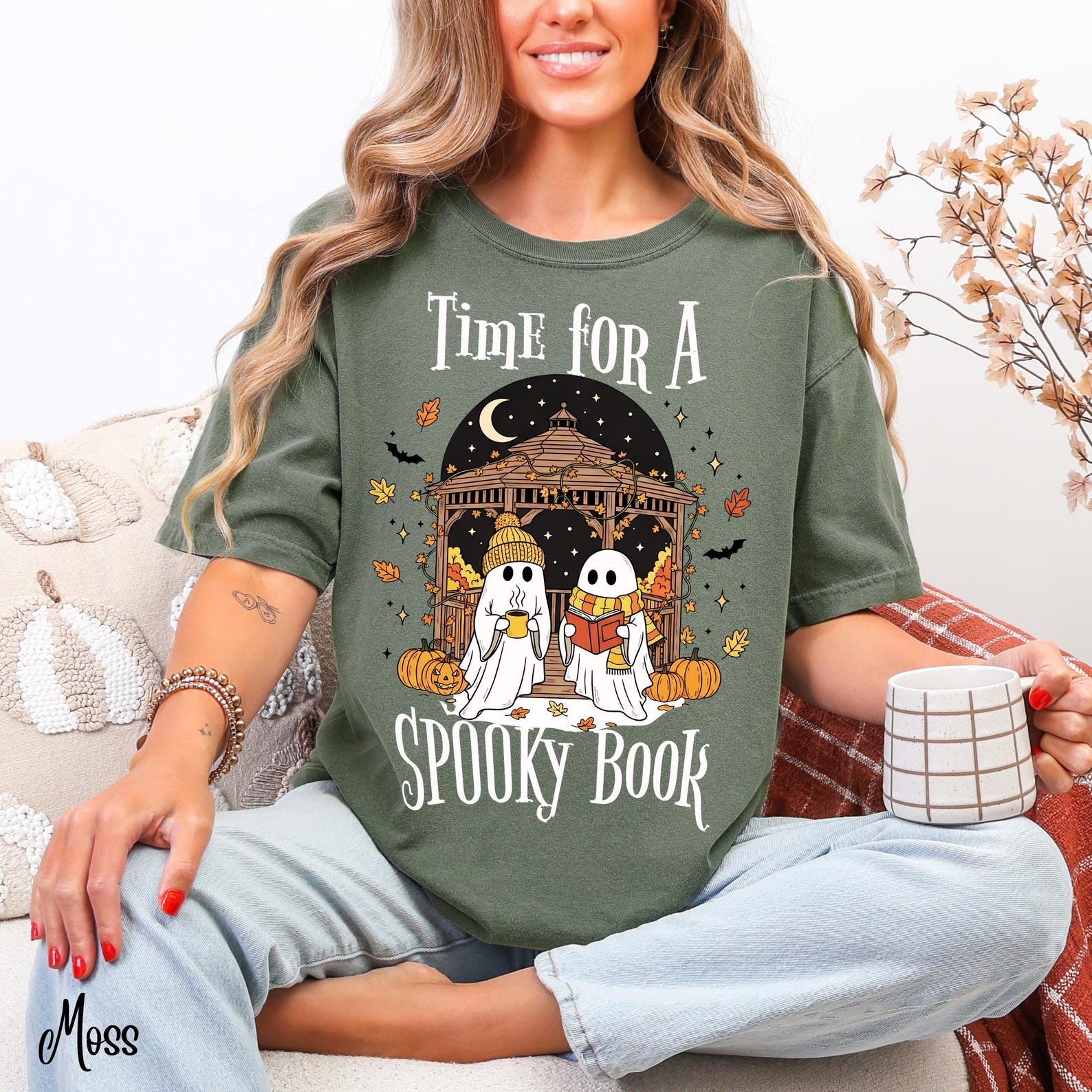 Bookstore Halloween Graphic Tee main image 1