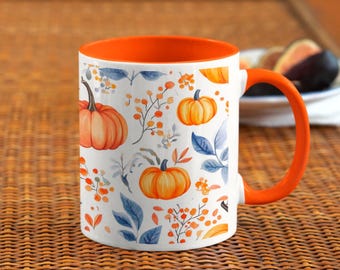 mug pumpkin halloween, Vintage Halloween Mug, Autumn Mug, Cute Spooky Coffee Mug for Autumn, Thanksgiving Decor, Personalized Mug, mug