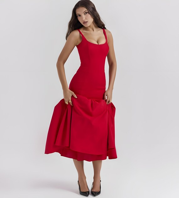 Mouwloze zomerjurk – elegante bodycon-formele jurk zonder rug