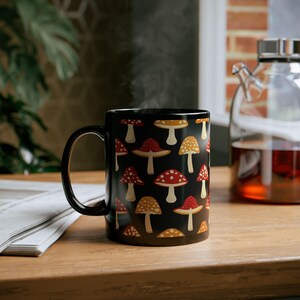 Colorful Mushroom Mug: Cottagecore Fantasy Coffee Cup