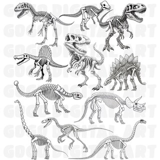 120 Scheletri Di Dinosauro In Plastica 9,4 Cm - 12 Modelli Diversi Per Scavi, Festa A Tema E Bomboniere
