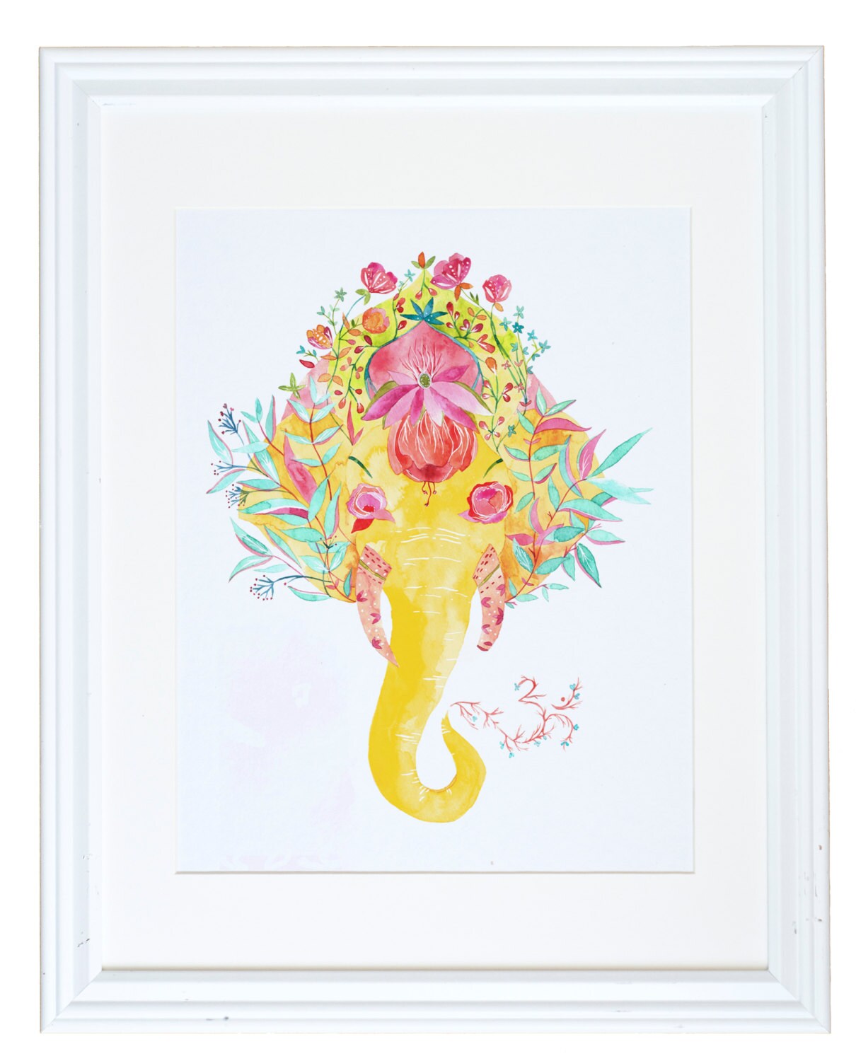 Floral Art Print NatureInspired Home Decor Ganesha Paper Etsy