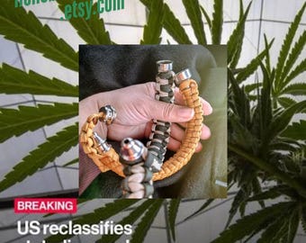 The Holie Bowlie Pipe Bracelet in Silver Gray