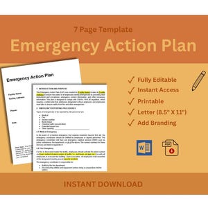 Piano d&#39;azione di emergenza - Modificabile