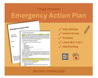 Emergency Action Plan - Editable
